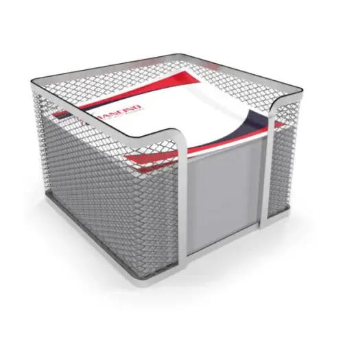 Блок для записей (кубарик) в стальном боксе