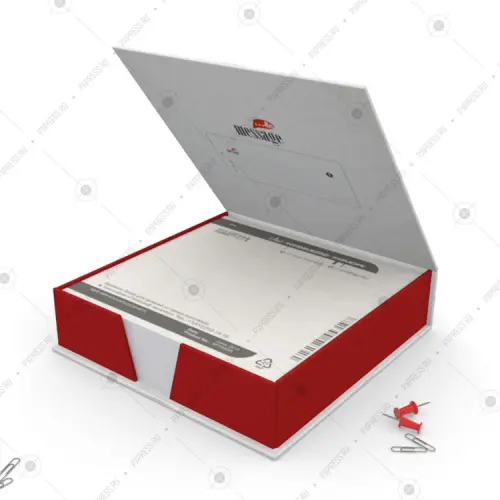 Блок для записей (кубарик) в кашированном диспенсере