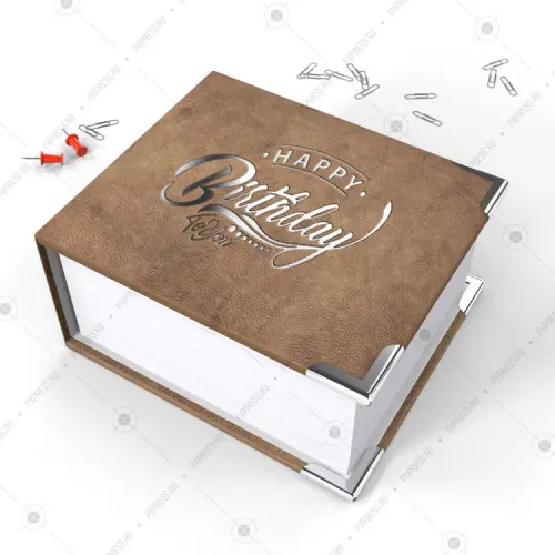 Блоки для записей (кубарик) с тиснением